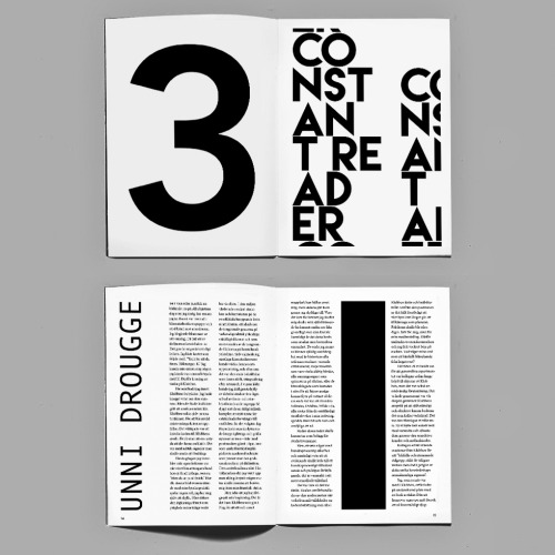 Form och layout till fanzinet Constant Reader (nr. 3). 36 sidor. http://www.constantreader.se