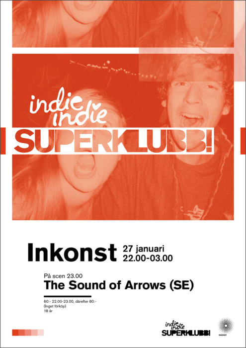 Grafisk profil till klubben Indie indie superklubb!, 2012.