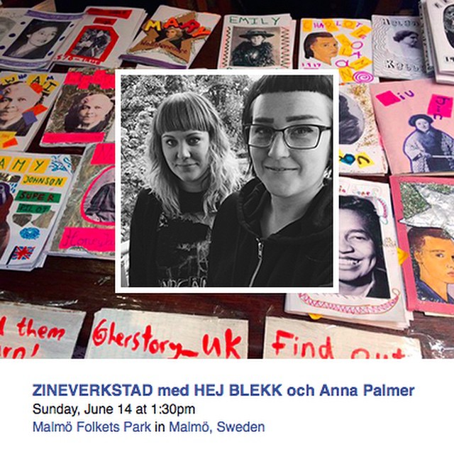 Kolla vad som händer 14:e juni på Feministisk Festival i Folkets Park, Malmö. ✏ Zineverkstad! ️ ✂ Gratis! ️ 💋 Feminism! 💥 Pepp! 🎈.
Event här: https://www.facebook.com/events/1629992140547589/