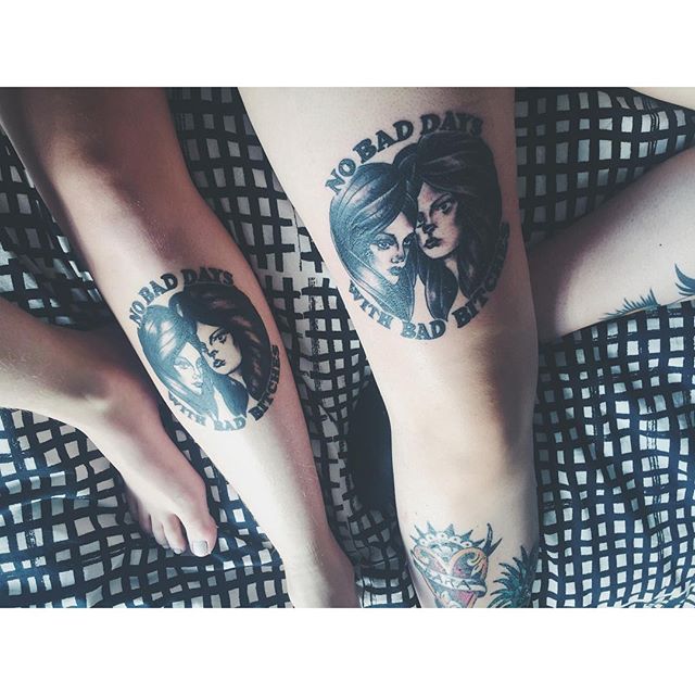 Så här blev min och Annas BFF-gadd! 💚 NO BAD DAYS - WITH BAD BITCHES. Good pain!