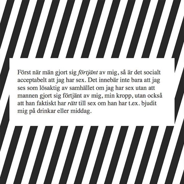 Detta konceptet, tjejer och killar. Förstå det - förkasta det sedan. Långt åt helvete 👊 .
(från mitt inlägg på hej.blekk.se om paketsexualitet)