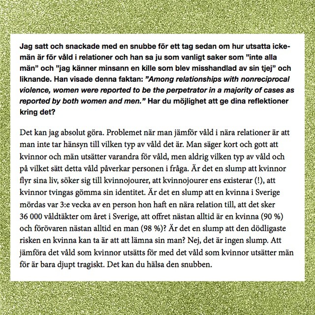 Detta svar och mina andra svar från gårdagens Q&A ligger nu uppe på bloggen! 👊 Vad tycker jag om alkoholnormen, sex, smink, våld och mat? Den som söker skall finna. Länk i bio.